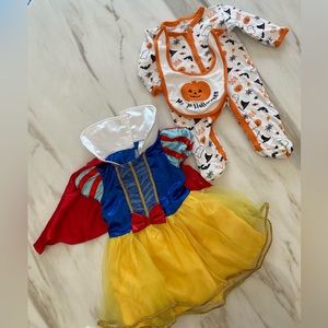 Baby Snow White and pajama set bundle